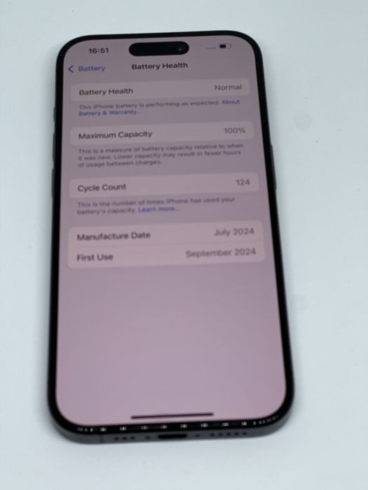 iPhone 15 Pro 128GB 100% батерия много добро състояние