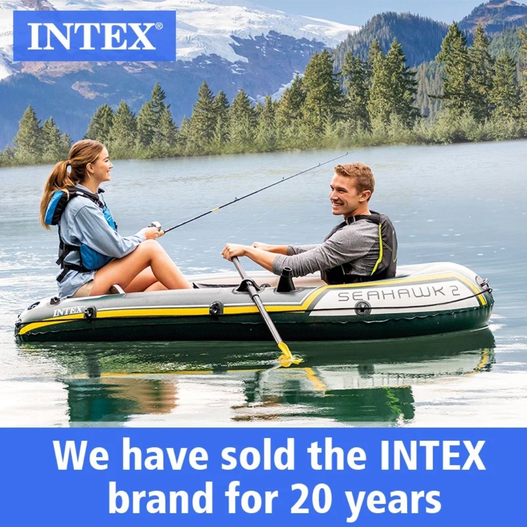 Надувная лодка Intex Seahawk 2 — идеальный выбор для отдыха на воде!