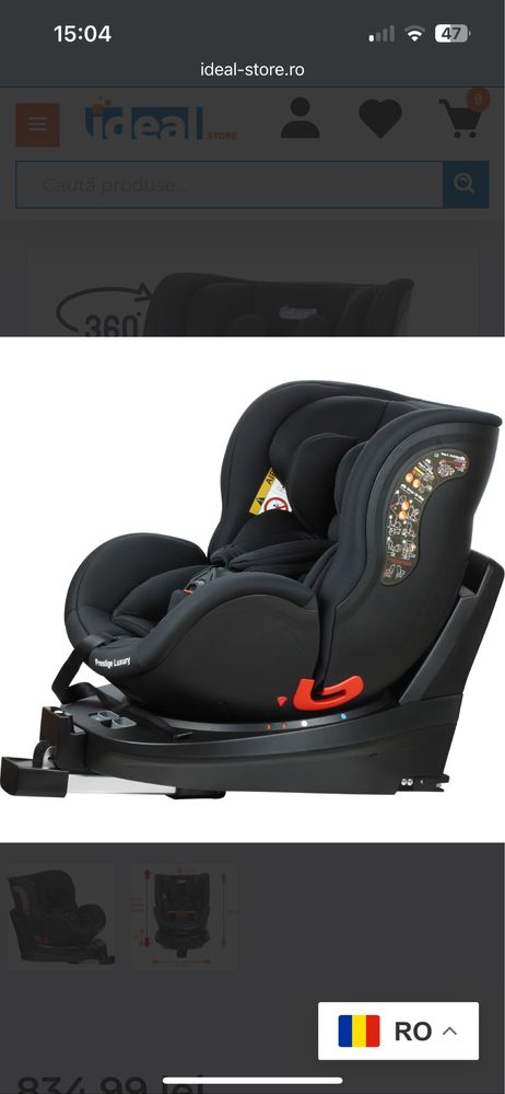 Scaun auto copii -Baby Jolie Isofix
