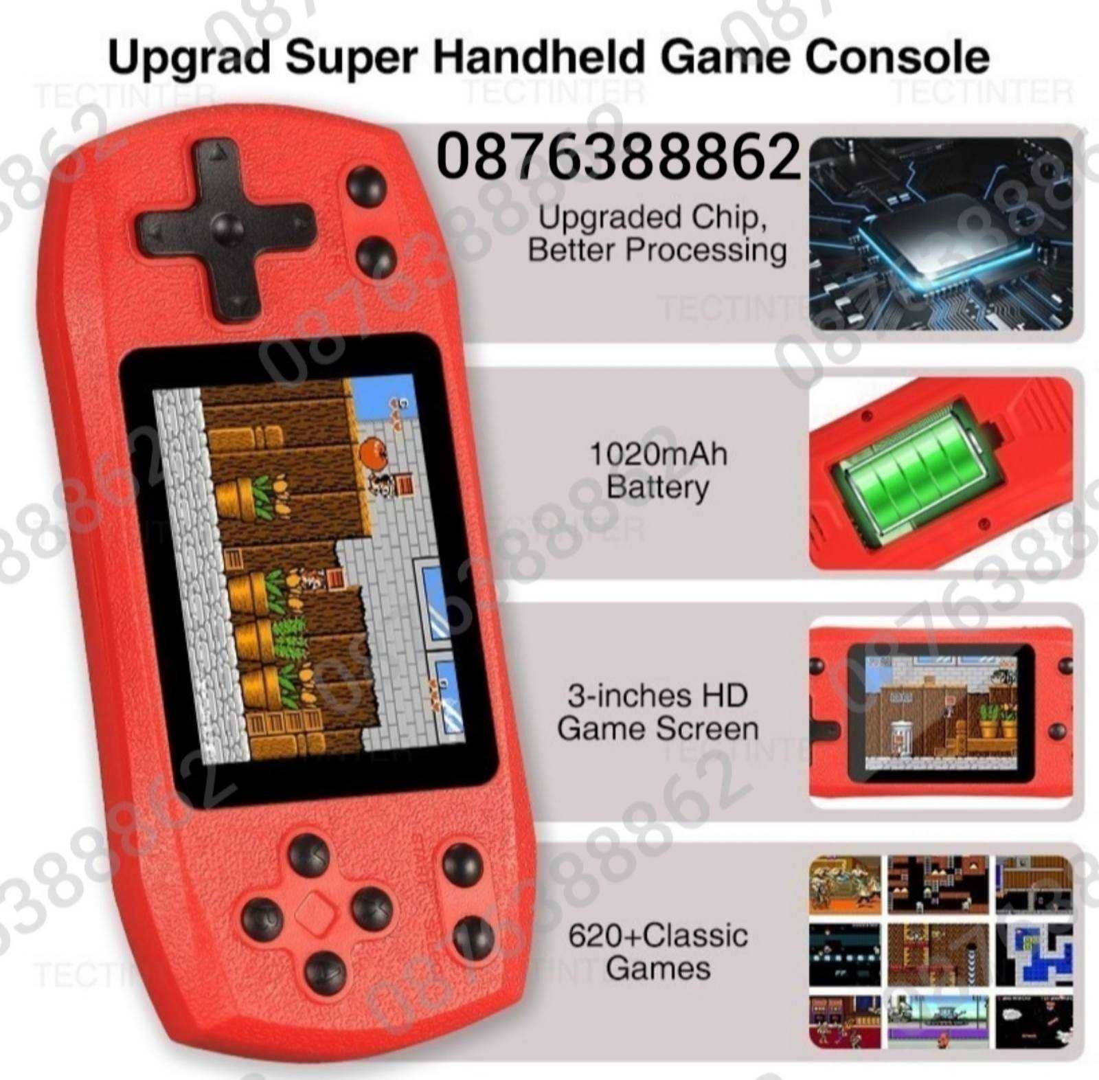 ПРОМО! Преносима Игрова Конзола 620 Игри Plus  Retro Game