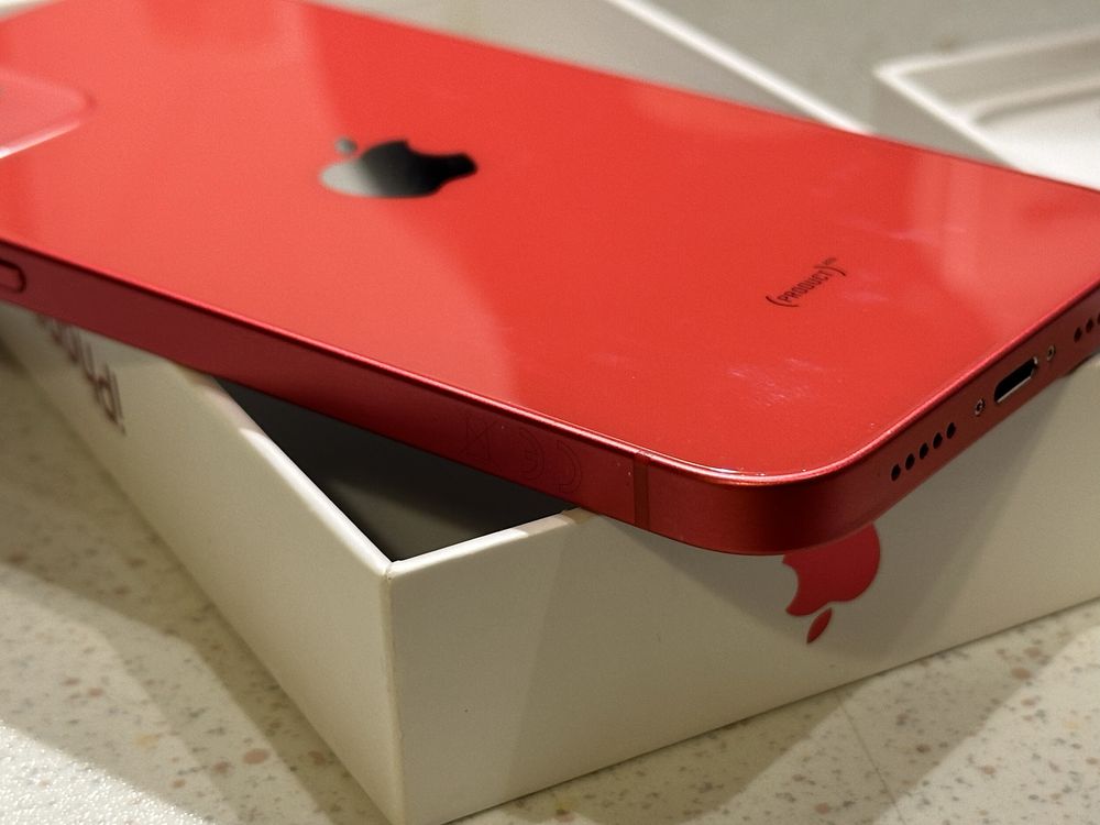 *Като НОВ* iPhone 12 64GB Red (червен) + Адаптер / No Face ID