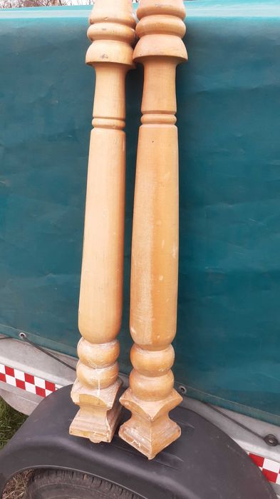 Balustrada lemn masiv,brad,lacuit.