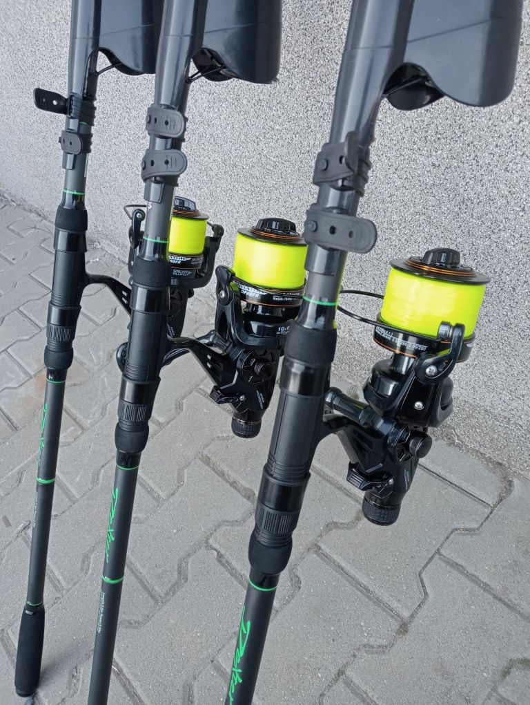 Set 3 Lansete Crap Robinhan Dexter 3.6m 3.75 LBS Carbon 100 % p