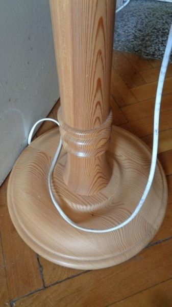 скандинавски дизайн стругувано дърво лампион