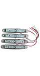 Lampa gabarit cu 9 LED-uri 12/24V set 4buc - Alb