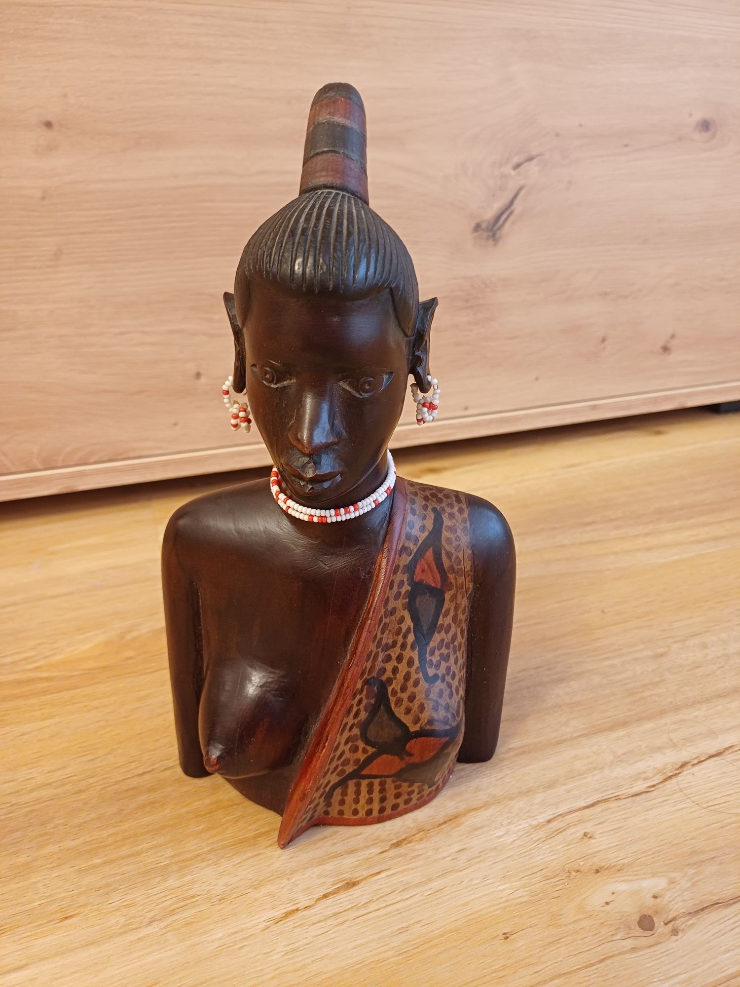 Accesoriu decorațiune masa lemn hand made Africa 1950