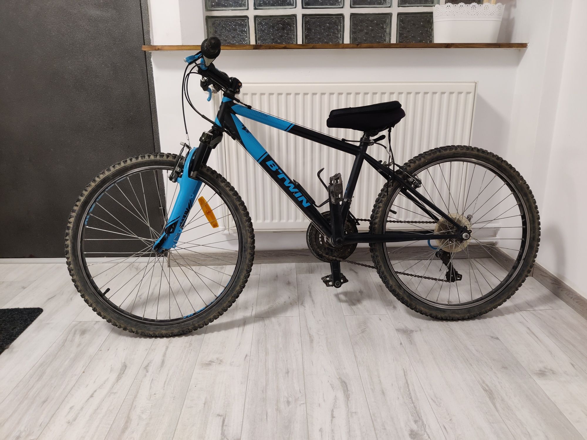 Vand bicicleta copii MTB Rockrider 500 24" albastru/negru