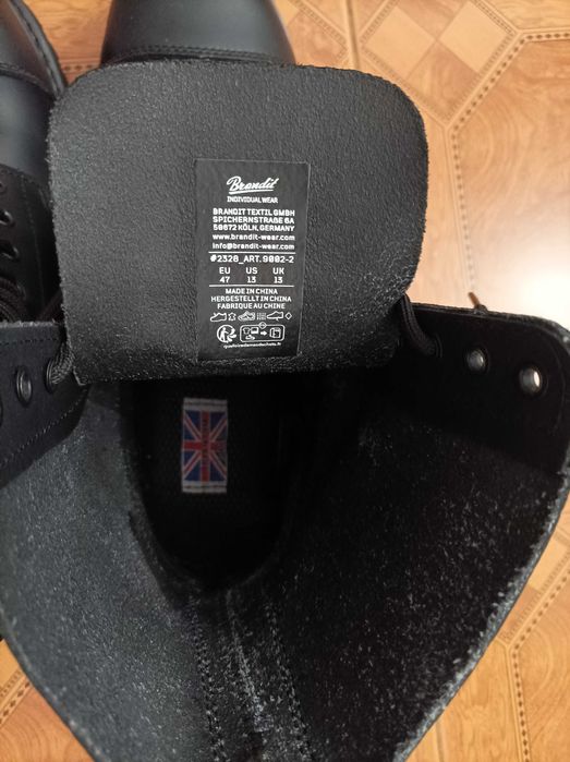 Кожени кубинки Brandit Phantom, черни, US-13/UK-12/EU-47