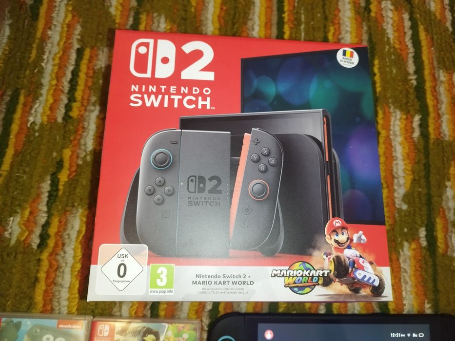 Nintendo Switch 2 – ca nou, 3 jocuri + accesorii – doar 2300 lei