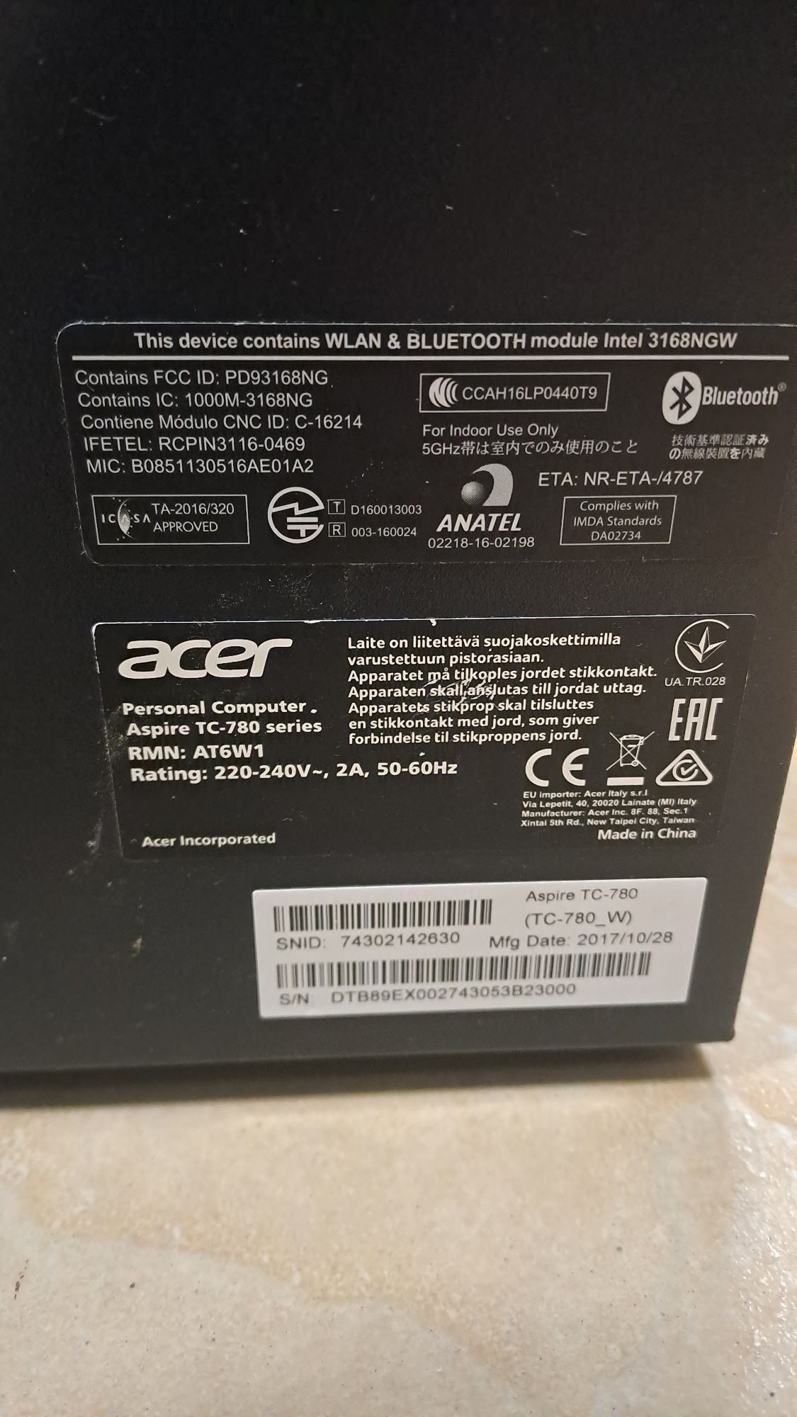 Acer Aspire TC-780