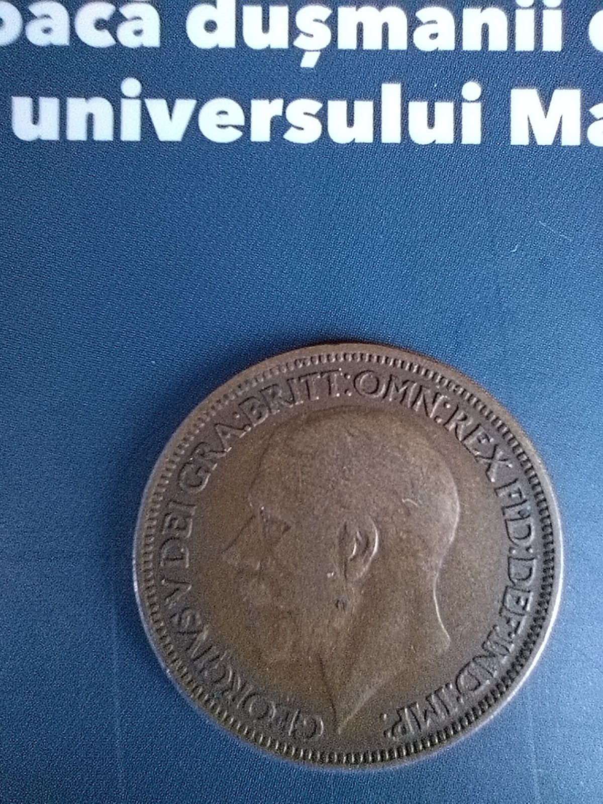 Half penny 1927 rară