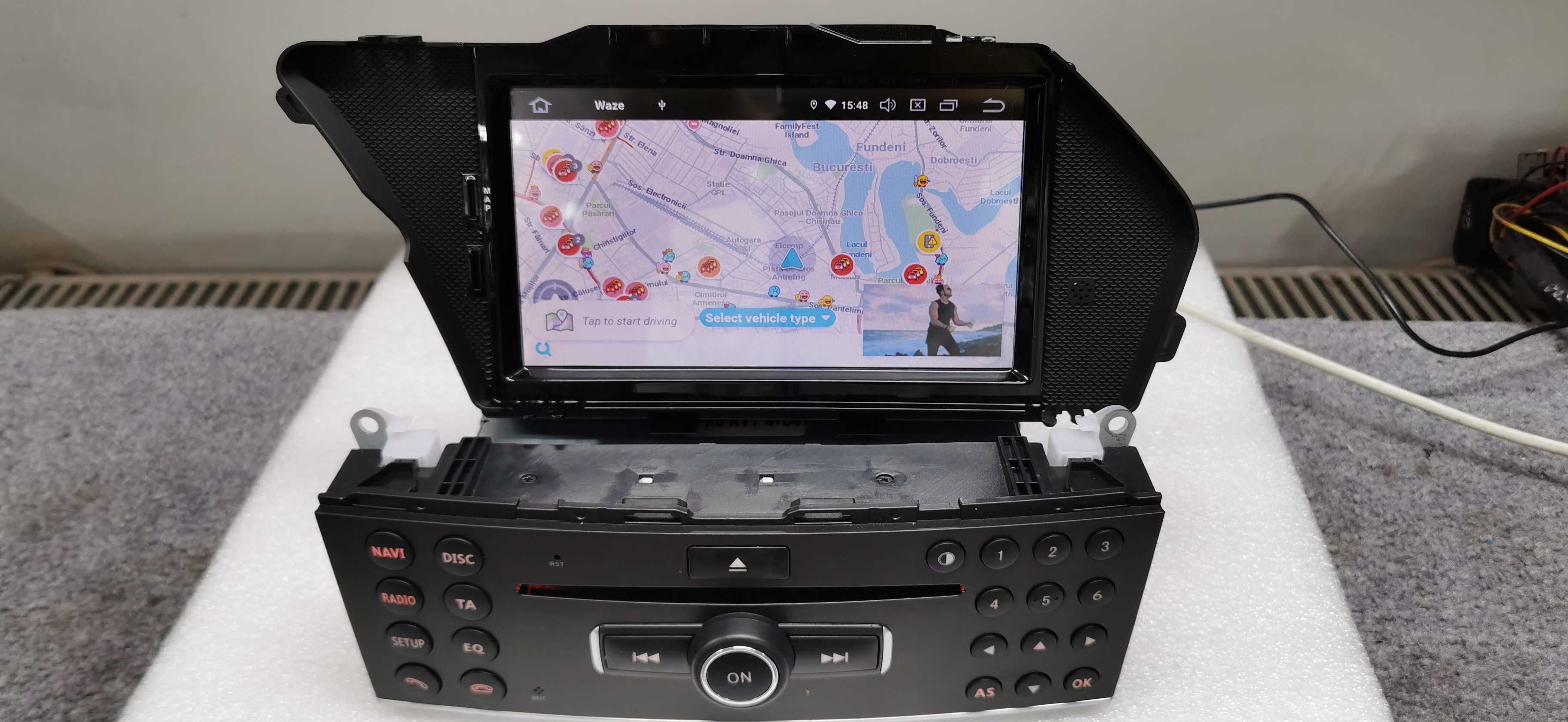 Navigatie Mercedes GLK Android 11..0 OCTACORE 64/4GB ram port SIM