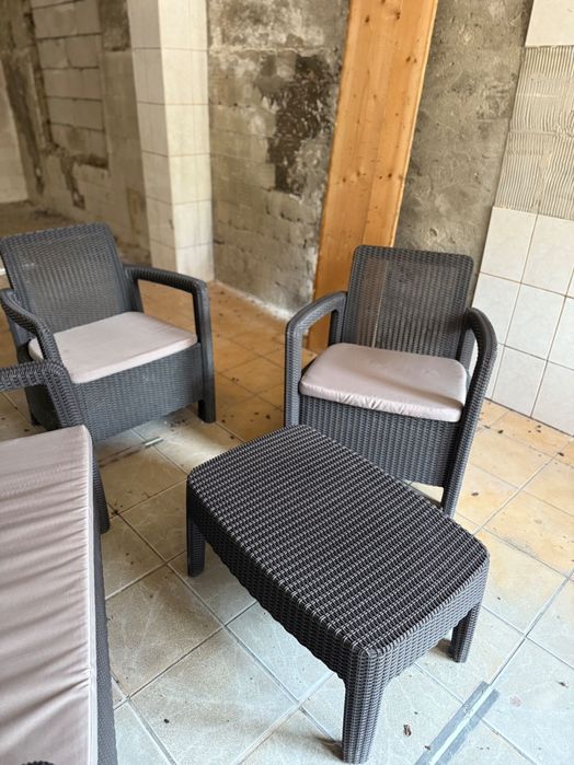 Mobilier terasa imitatie ratan