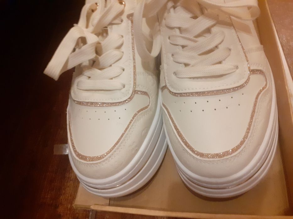 Хcess дамски бежови кецове 39