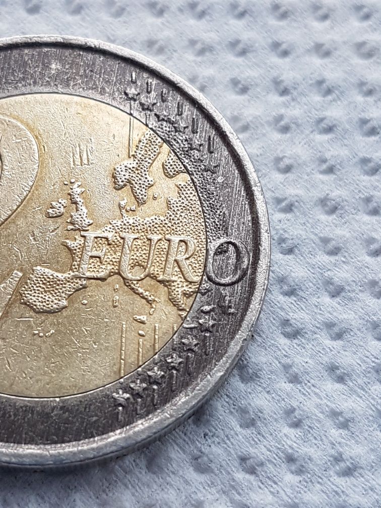 Moneda 2 euro unicata