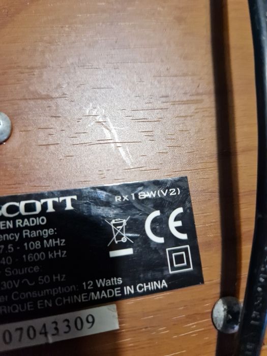 Radio scott rx 18w