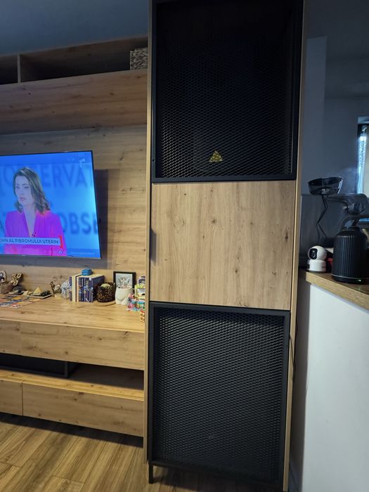 De vânzare: Mobilă de living la comandă – PAL + elemente din fier