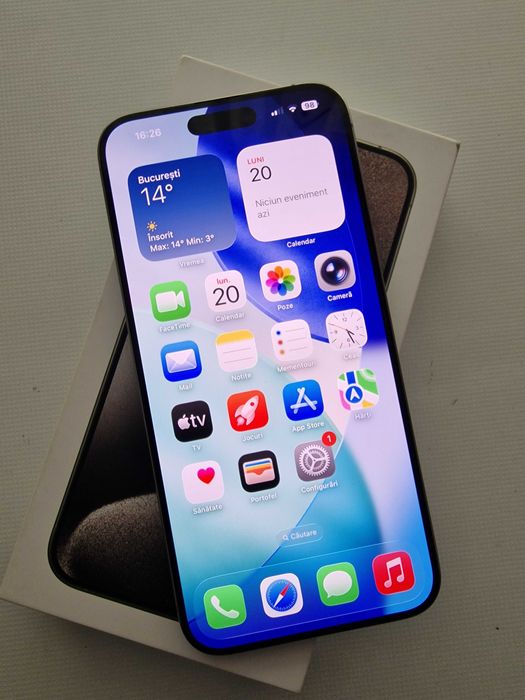 iPhone 15 Pro Max , 256 Gb , 89% sanatate baterie , IMPECABIL !