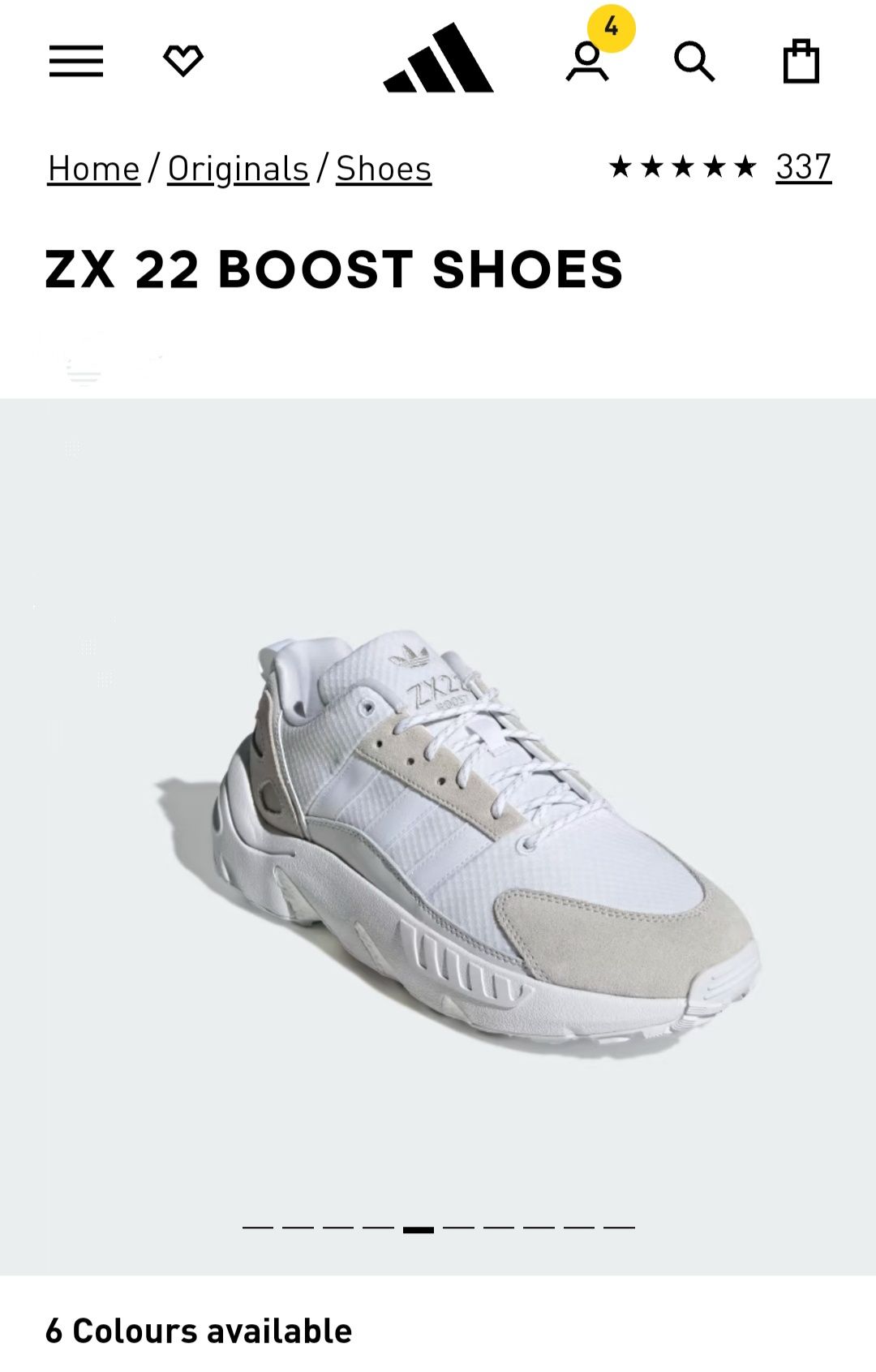 кроссовки Adidas ZX22 (EU 43)