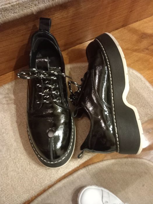 Pantofi EMANI piele naturala lacuita