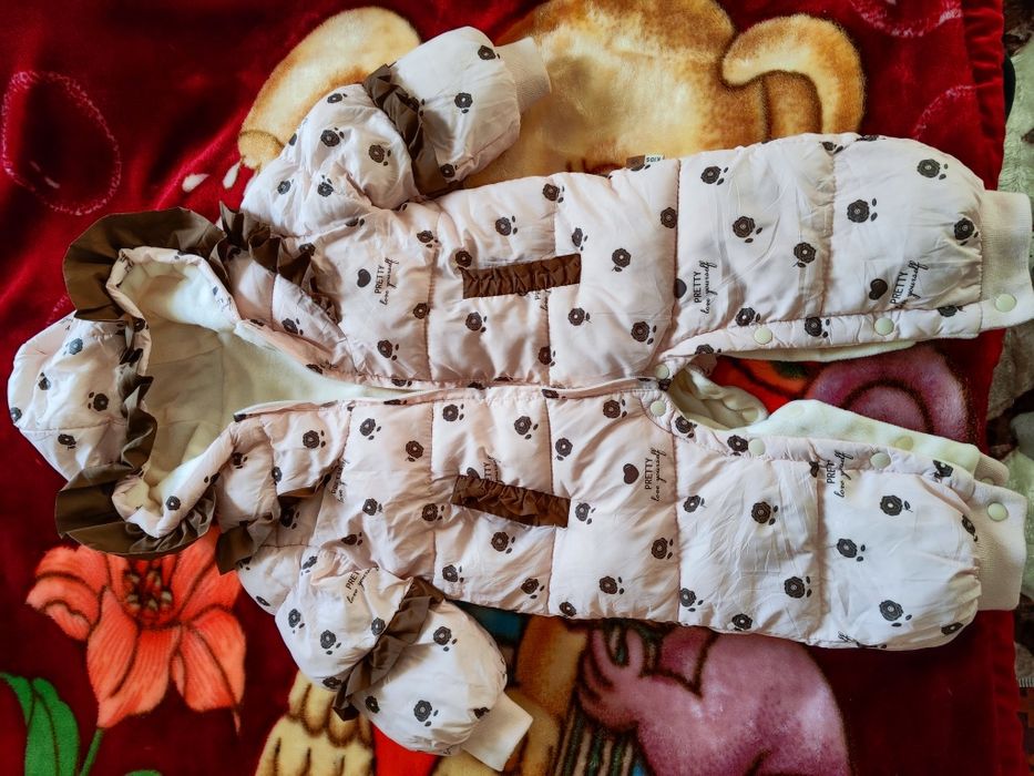 Зимний детский комбинезон