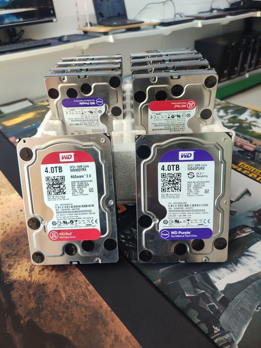 Жесткий диск HDD 3,5 пк видеонаблюдение 4Tb, состояние 100%