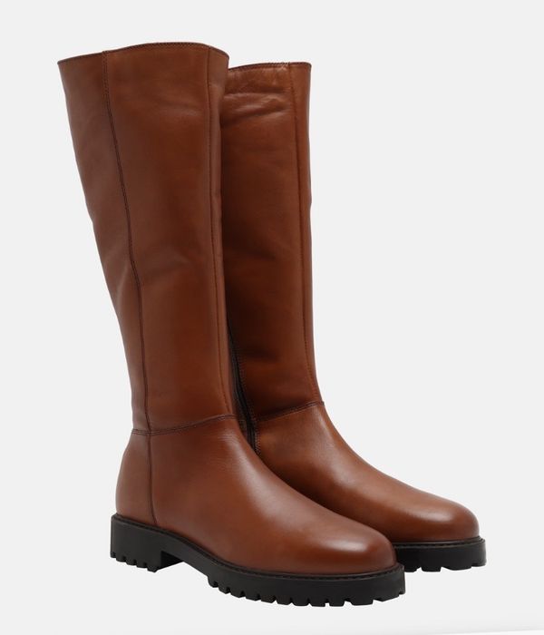 Зимни кожени ботуши