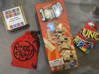 Игри Jenga, Uno, мемори пазъл игра, нови