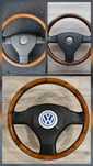 Volan mahon lemn vw passat b5 b5.5 b6 w8 bora golf 4 sharan golf 5