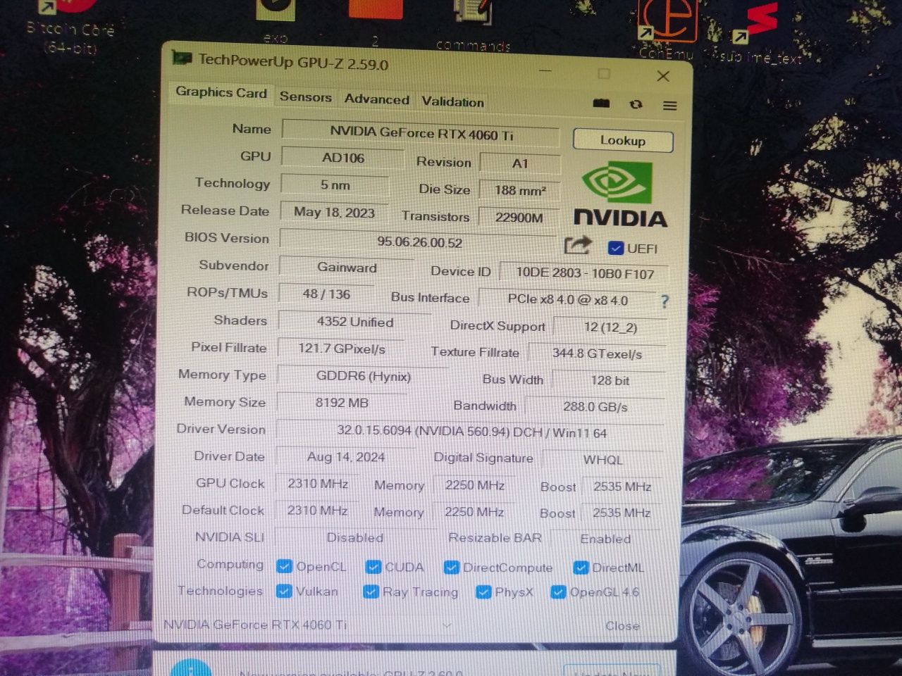 Продам системный блок 4060ti core i5 12400