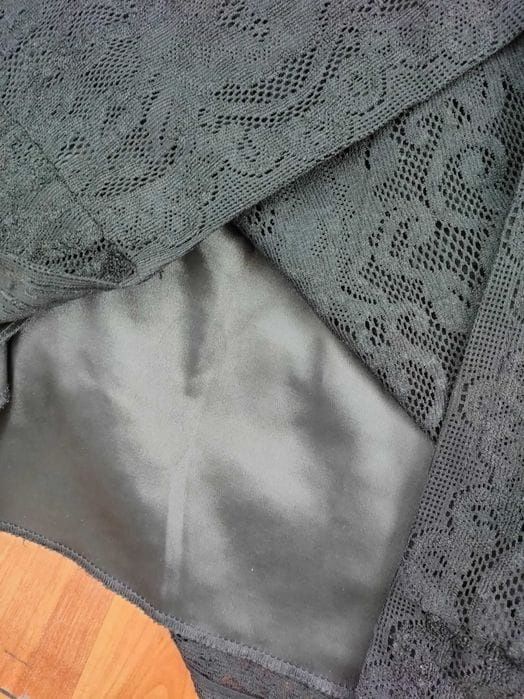 Rochie dama dantelă neagră (L)