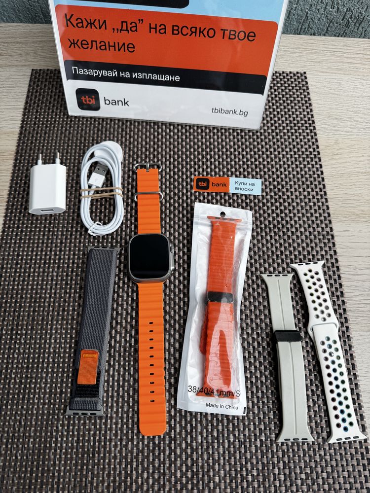 КАТО НОВ! *ЛИЗИНГ* Apple Watch Ultra 49Mm Часовник / Iwatch