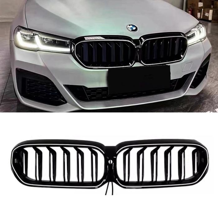 LED светещи двойни бъбреци BMW 5 G30 G31 грил решетки лед бмв г30 г31