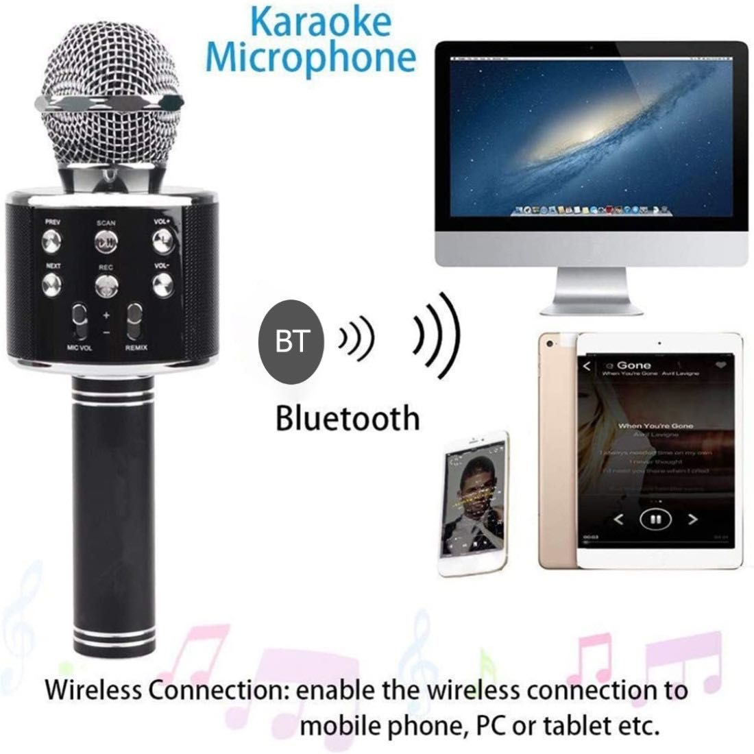 Безжичен Bluetooth караоке микрофон G287