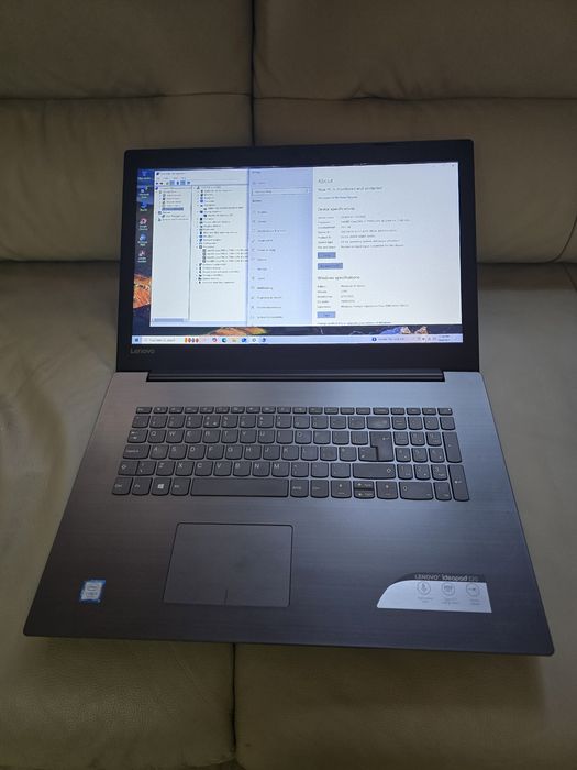 Laptop Lenovo Ideapad 320, i3-7100, ram 20gb, ssd 256gb, bat 2 ore