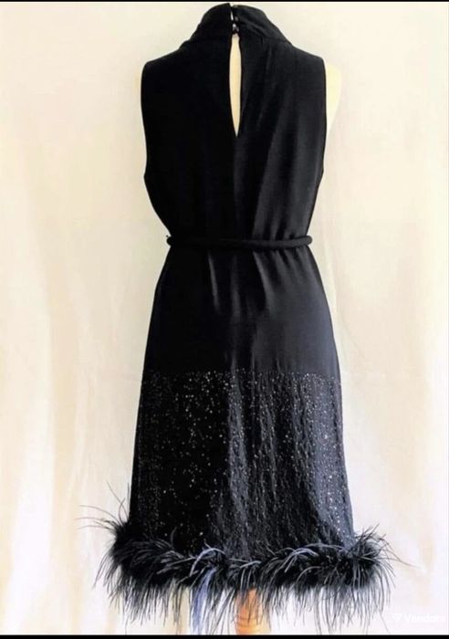 Официална рокля Roberto  Cavalli  с щраусови пера