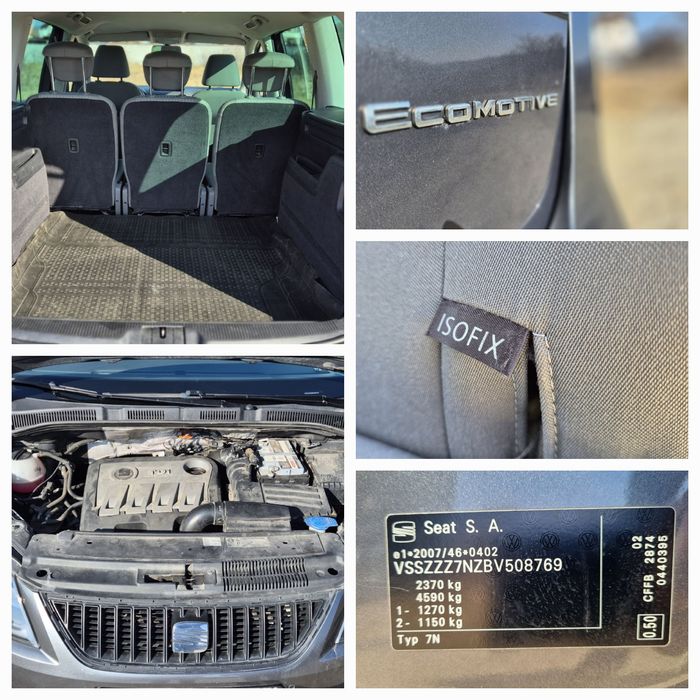 Seat Alhambra 2011- DSG automat -diesel 140 c.p. -Euro 5