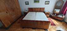 Vand set complet mobila dormitor lemn masiv