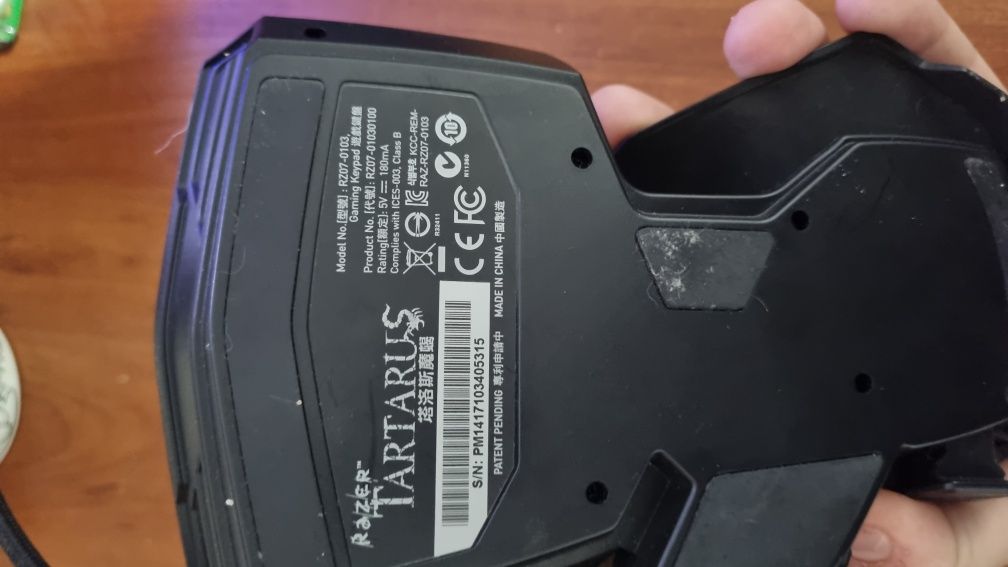 Razer Tartarus клавиатура под 1 руку