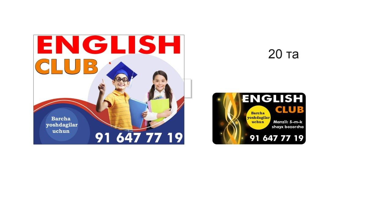 Ingliz tili kurslari barcha yoshdagilar uchun