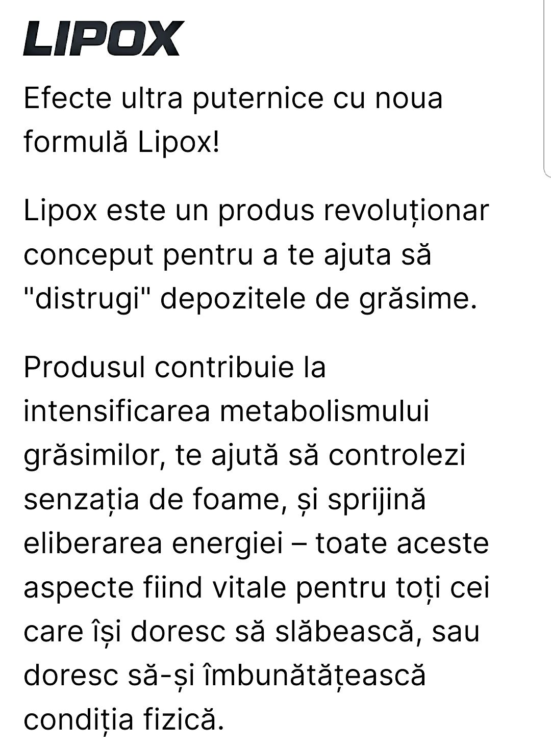 Lipox - arzător de grăsime 135 tablete