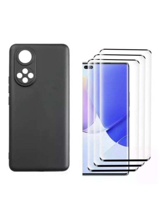 Huawei Nova 9 / SE - Pack 360 Husa Silicon + Folie Sticla Curbata 6D