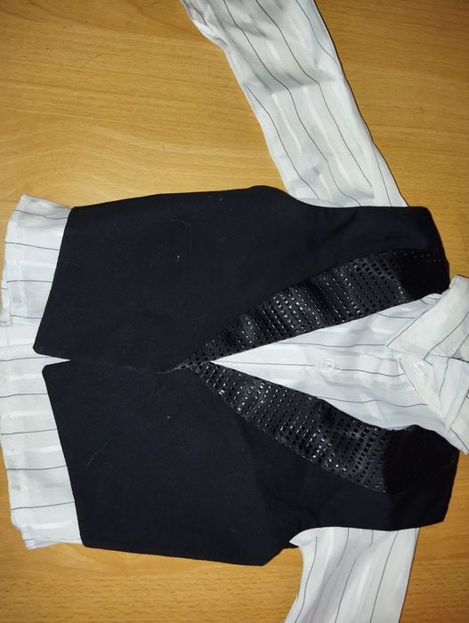 Cămasă mătase+vestă +papion
