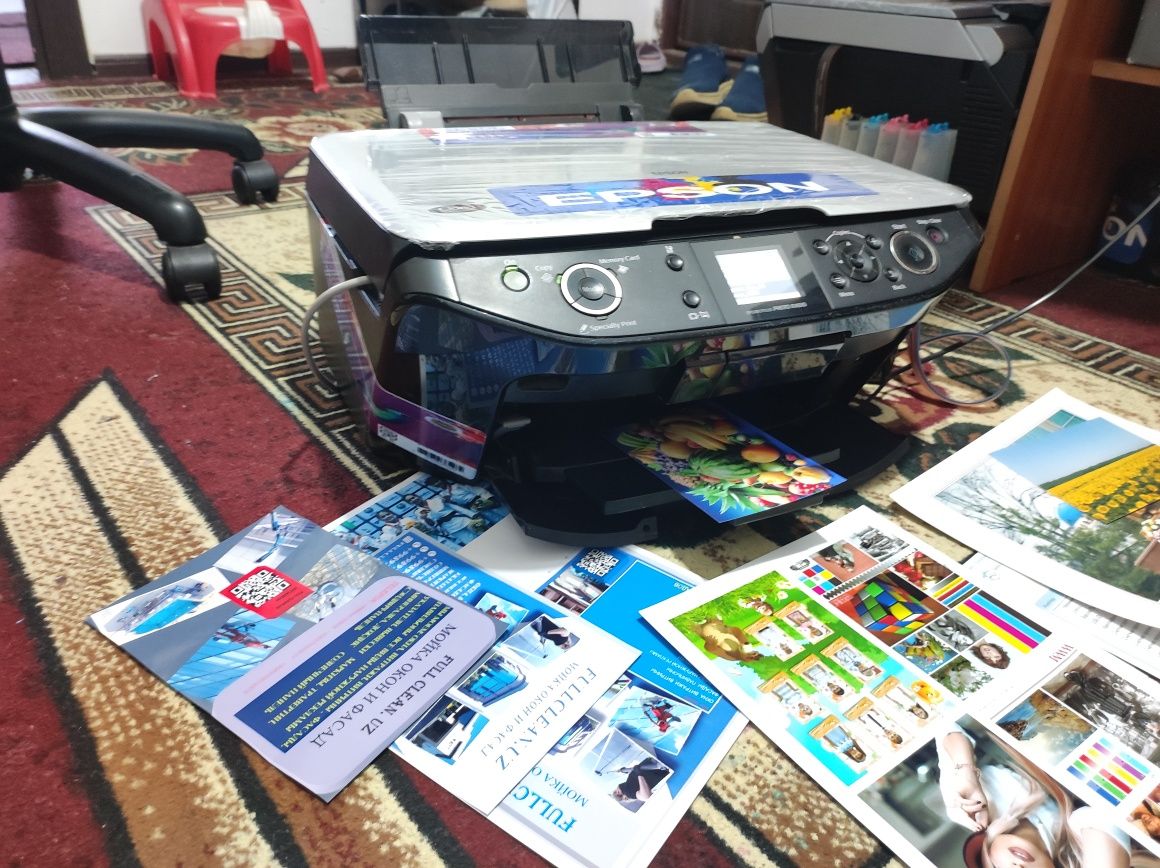 Epson Rx 610 trivadnom-kopiya skanerli 6 ta rangli printr. Dyuzi 100%