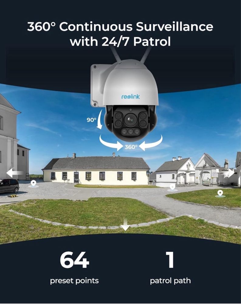 Reolink RLC-523WA Speed Dome IP WiFi PTZ камера за наблюдение