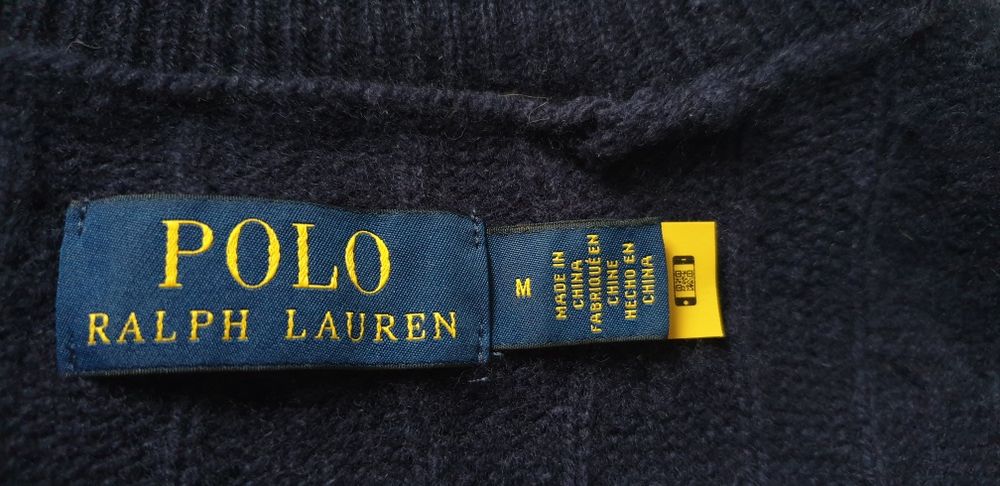 POLO Ralph Lauren Cable Wool M - L НОВО! ОРИГИНАЛ! Mъжки Поло Пуловер