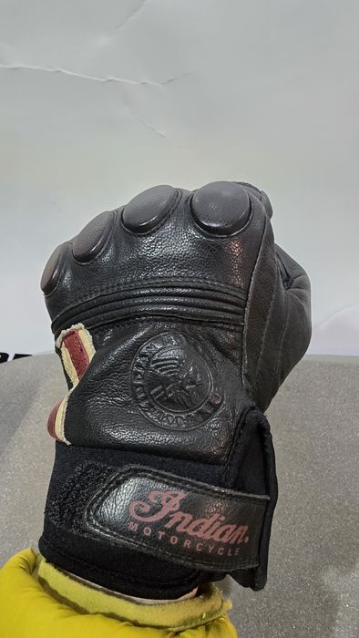 Mănuși moto piele Indian M