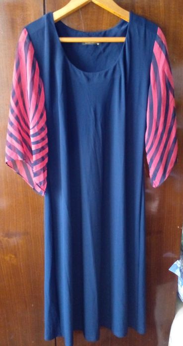 Нарядное женское платье с накидкой, 54 размер.