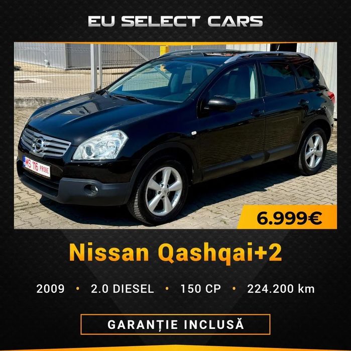 Nissan Qashqai+2 Rate fixe si Cash, 12 luni Garantie, 7 Locuri