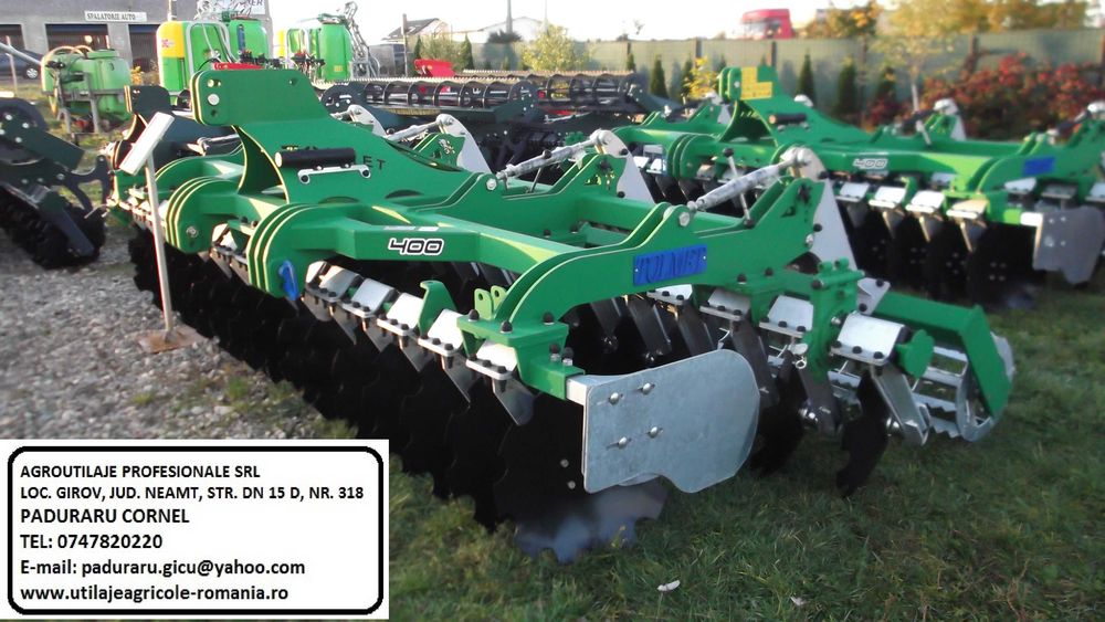 disc 4 m, teradisc 4 m, grapa cu discuri 4 m, o piesa